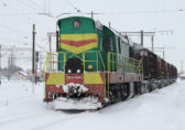 Тепловоз ЧМЭ3-5947 на станции Винница, Украина, 2012