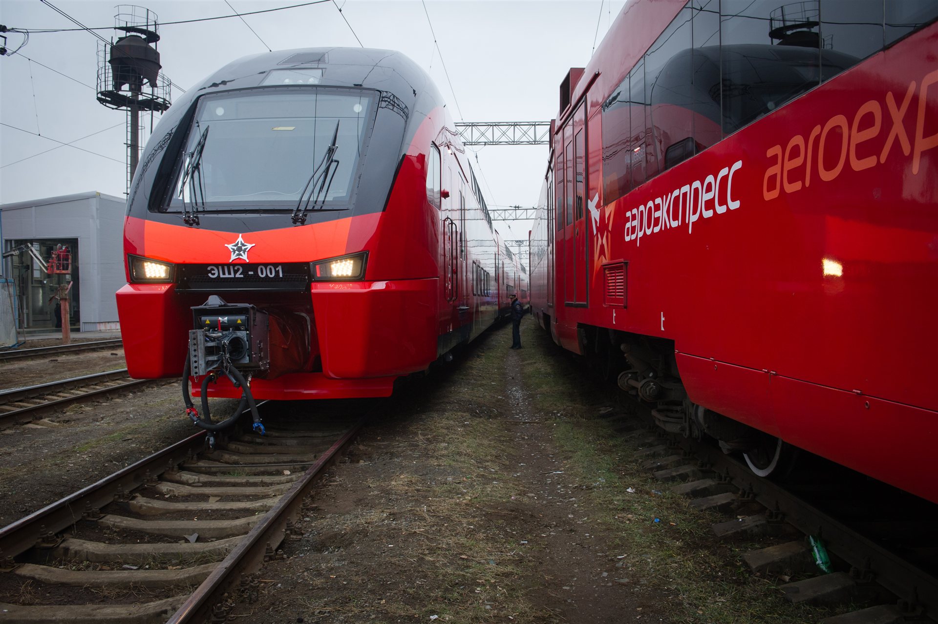 Электропоезд ЭШ2-001 Аэроэкспресс, Белорусский вокзал