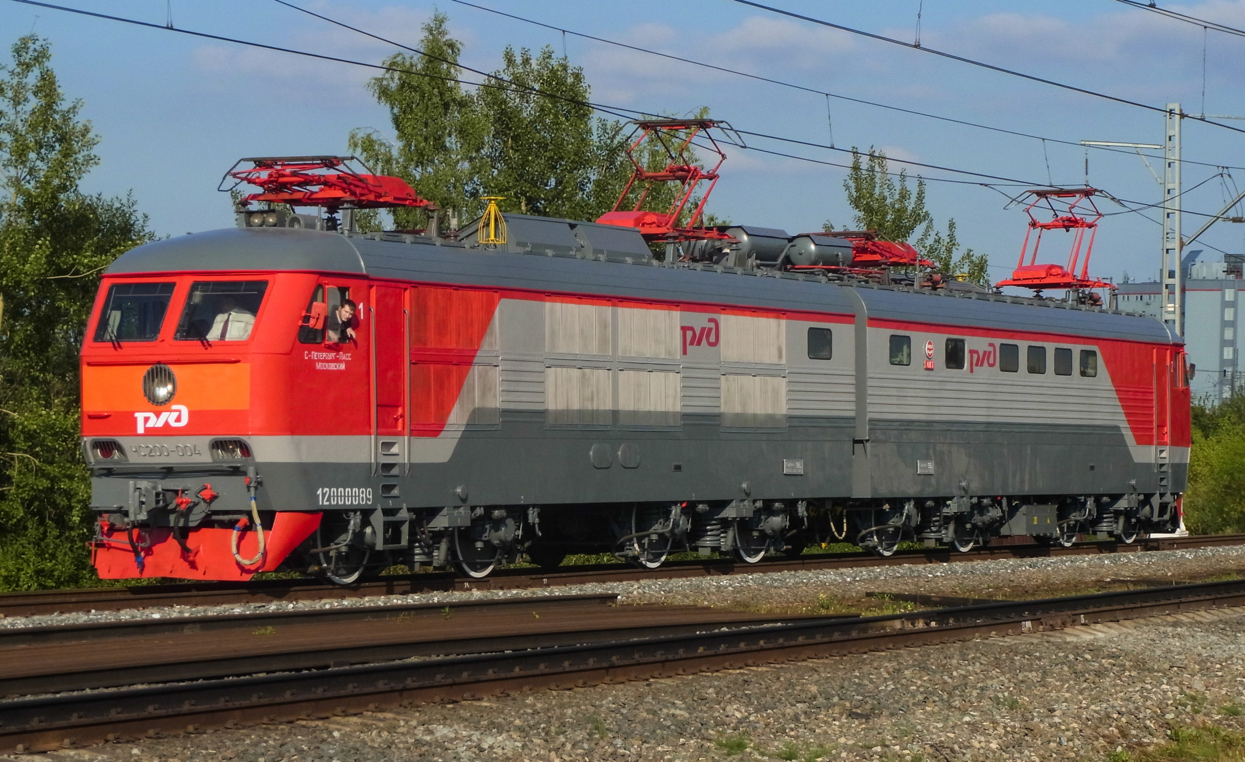 Электровоз ЧС200-004 на EXPO-1520 2017